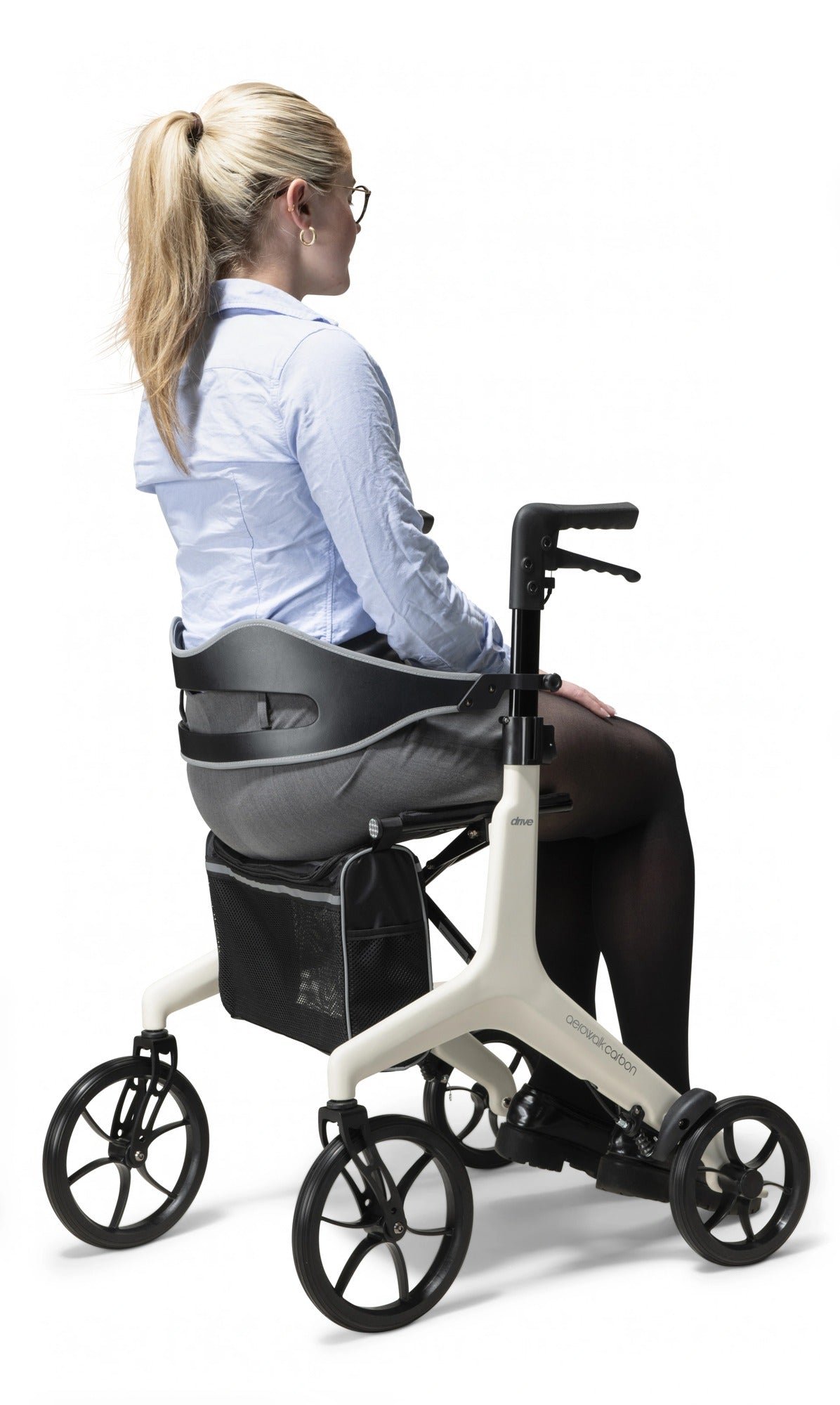 Drive AeroWalk Carbon Rollator - Red