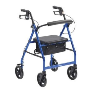 Drive Aluminium Lightweight Indoor Rollator - Blue