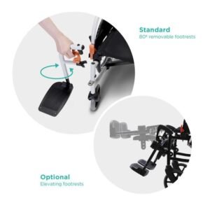 Karma Agile Elevating Leg Rests - Right 16"