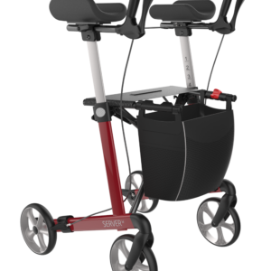 Rehasense Navigator Indoor Forearm Walker - Wine Red Medium 55 cm