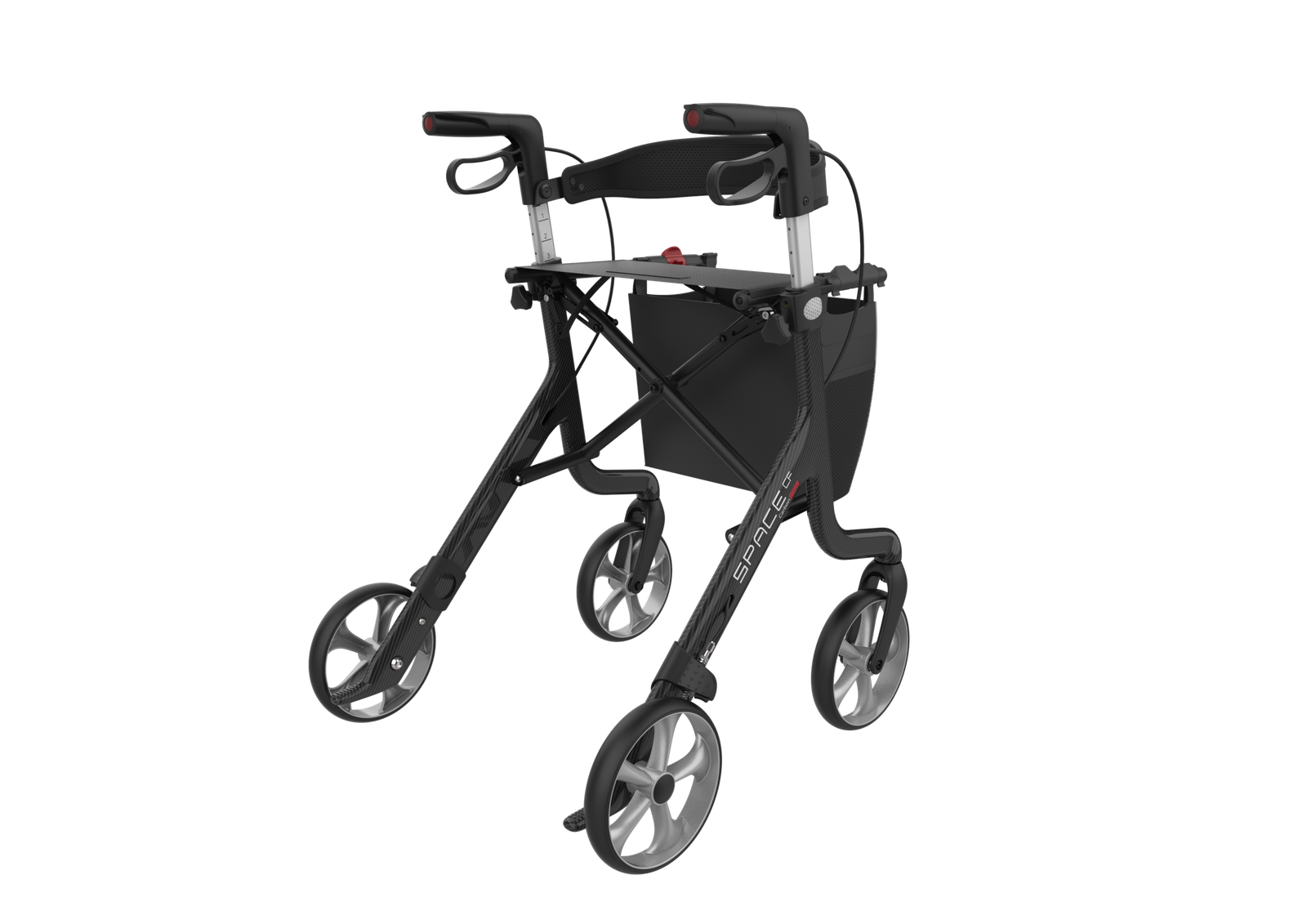 Rehasense Space CF Carbon Rollator - Violet Purple Medium 55 cm