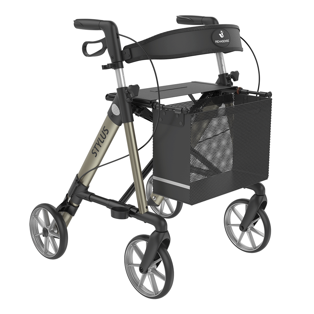 Rehasense Stylus Rollator - Champagne Large 60 cm
